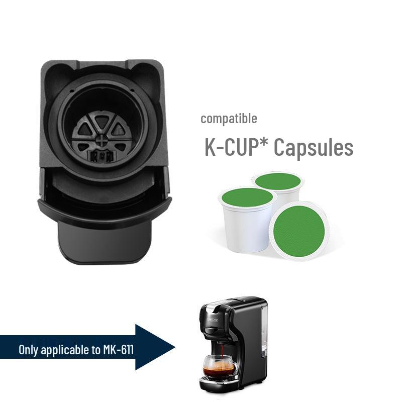 Máquina de Cápsulas de Café CAFELFFE: Cafeteira Doméstica Compatível para Pó de Café e Múltiplas Cápsulas