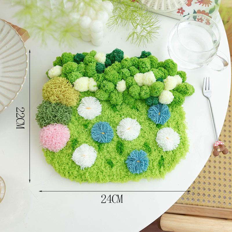 Moss Coaster Rug Kit: Beginner-Friendly Mori Style Doormat Gift Set