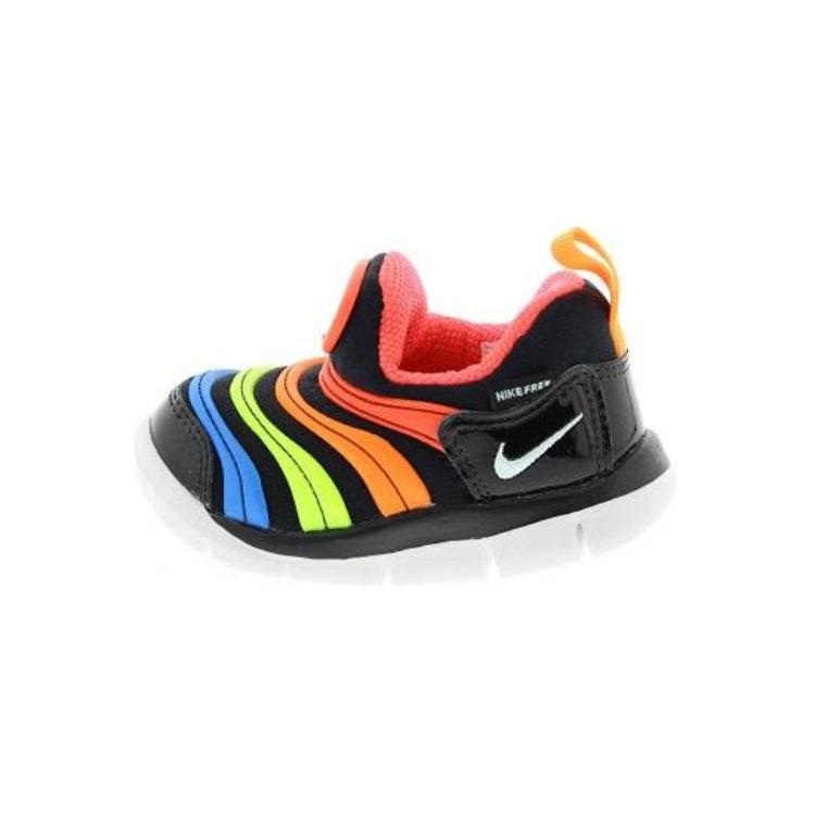 

Nike Dynamo Free Comfortable Slip Resistant Cushioning Abrasion Resistant Low top Toddler Shoes Black Red Blue 343938-018 27