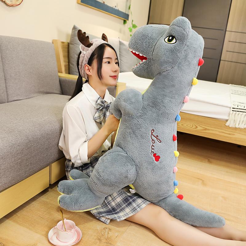 New Nice Simulation Dinosaur Plush Toys Soft Hobbies Cartoon Pillows Tyrannosaurus Stuffed Toy Doll for Boys Kids Birthday Gift