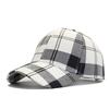 Retro Plaid Baseball Cap Women's Fashion Versatile Couple Casual Cap Large Plaid Visor
