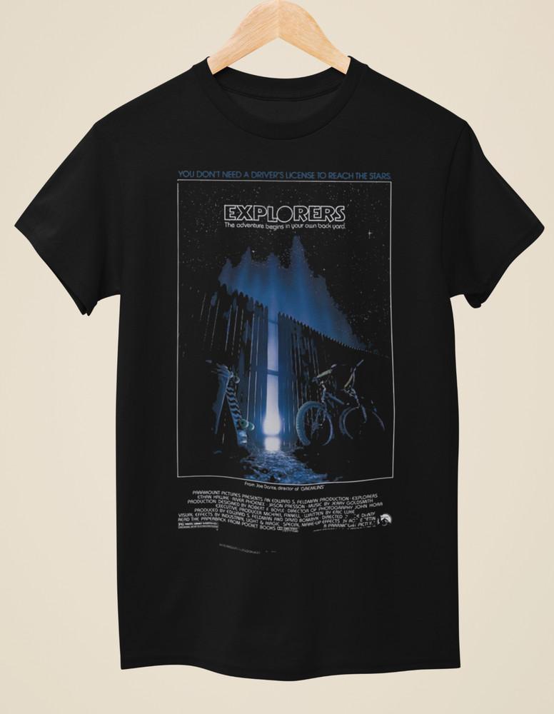 Explorers - Movie Poster inspired Unisex Black T-Shirt Unisex T-Shirt L