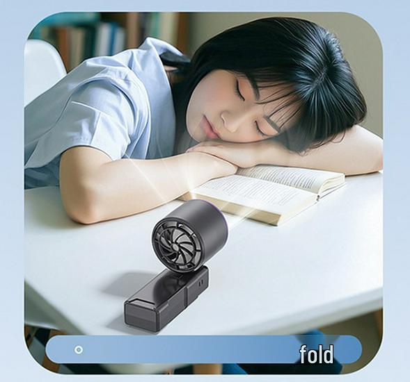 Portable High-Speed Handheld & Desktop USB Charging Fan with Digital Display and Long Battery Life