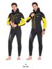 Substar Unisex 7mm Hooded Fleece-Lined Wetsuit for Cold Water Surfing and Diving