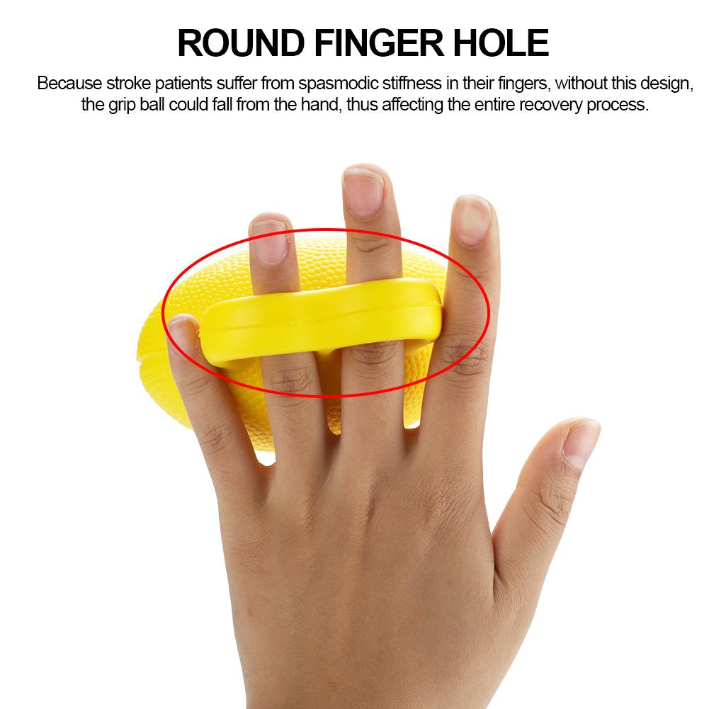 Universal Hand Function Trainer Finger Recovery Training Exercising Stress Grip Ball Yellow
