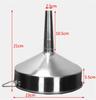 Big Stainless Steel Funnel Kitchen Oil Liquid Metal Funnel with Detachable Filter Wide Mouth Funnel for Canning Kitchen Tools