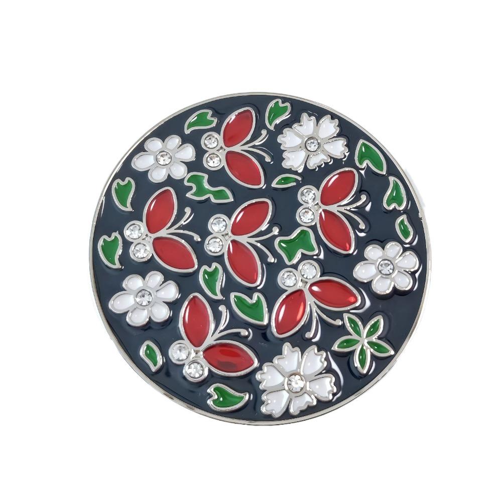 Gancho Redondo Duradero para Bolso para Mujeres Flores Plegable Soporte para Cartera Portátil Bonito Colgador de Bolsos para Mesa
