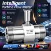 Intelligent Turbine Flow Meter Stainless Steel IP61 ±1.1% 1-11mA RS181 DC11V Pipe Liquid Flow Sensor for Tap Water Diesel