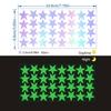 Iridescent Glow-in-the-Dark Star Stickers for Kids' Room, Bedroom, Party, or Window Decoration