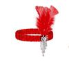 Chain Elastic Hair Band Korean Style Headband Masquerade Party Hair Accessories Feather Headwear
