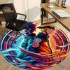 1pc Naruto Sasuke Office Round Area Rug, Under Office Chairs Bedroom Living Room Home Decor, Room Deco, Available in Various Sizes113