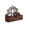 Lotus Shape Tissue Box Holder Wooden Napkin Stand Fashion Card Storage Box  Office Desktop