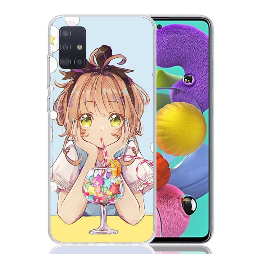 

Чехол для телефона с аниме CardCaptor Sakura для Samsung Galaxy A52 A32 A22 A12 A02S A50S A30S A51 A31 AA71 Note 20 Ultra 10 S10 Plus Gala Samsung A50S