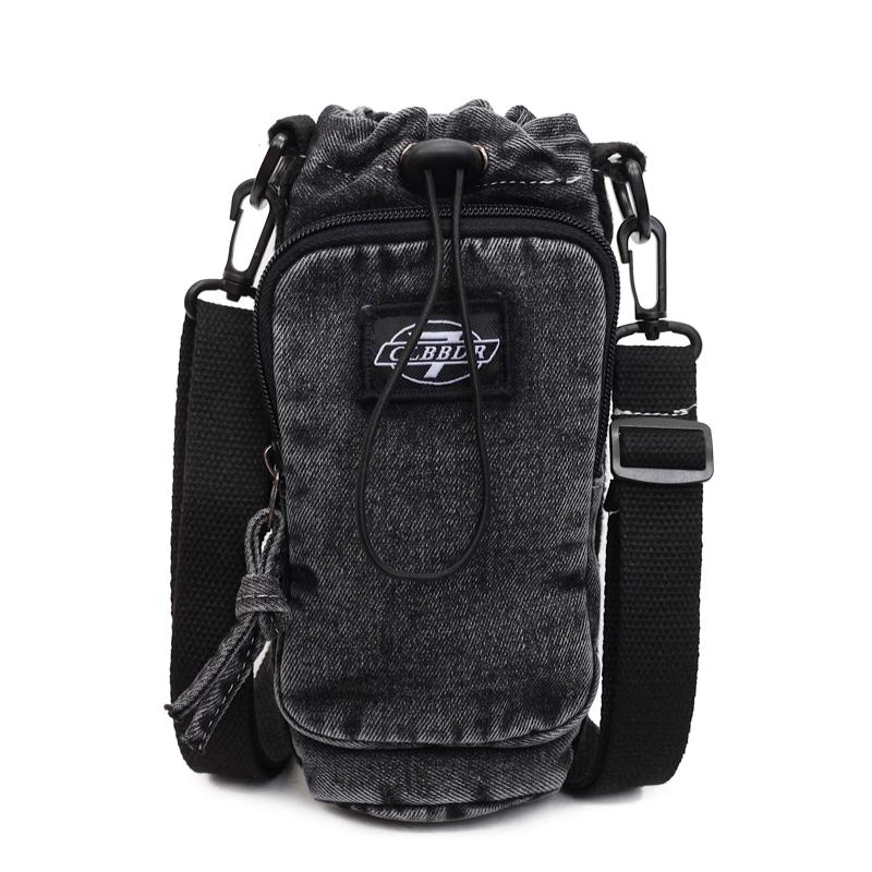 Damen Outdoor Sport Umhängetasche Herren Wasserkocher Tasche Multifunktionale Denim Schultertasche