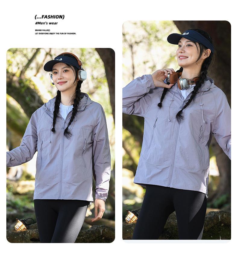 Unisex Summer 2025 Hooded UV Protection Water-Repellent Lightweight Jacket