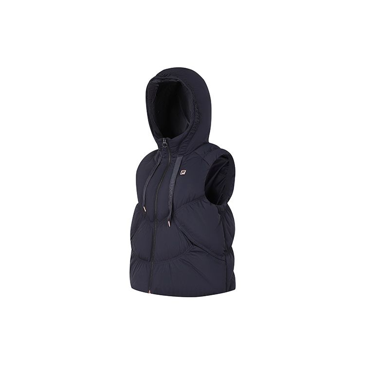 

FILA 2023 Winter New Loose Warm Fitness Sports Hooded Top Down Vest Down Jacket Women tops Royal-Blue A11W341902F-NV XL