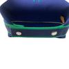Used HERMESHandbag Navy/green Canvas Women