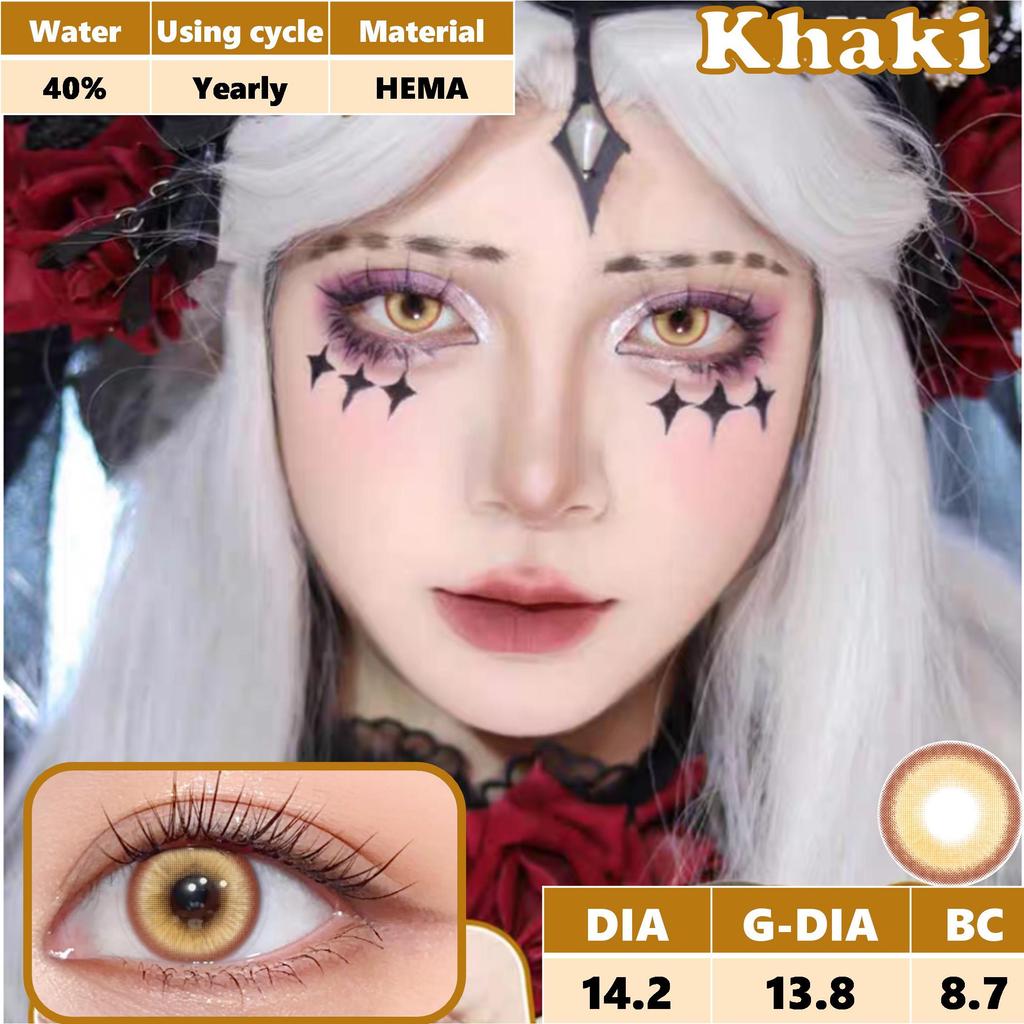 Color Contact Lenses for Eyes Beauty Pupils 1 Pair Anime Cosplay Lenses Red Eye Party Lenses Halloween Lens