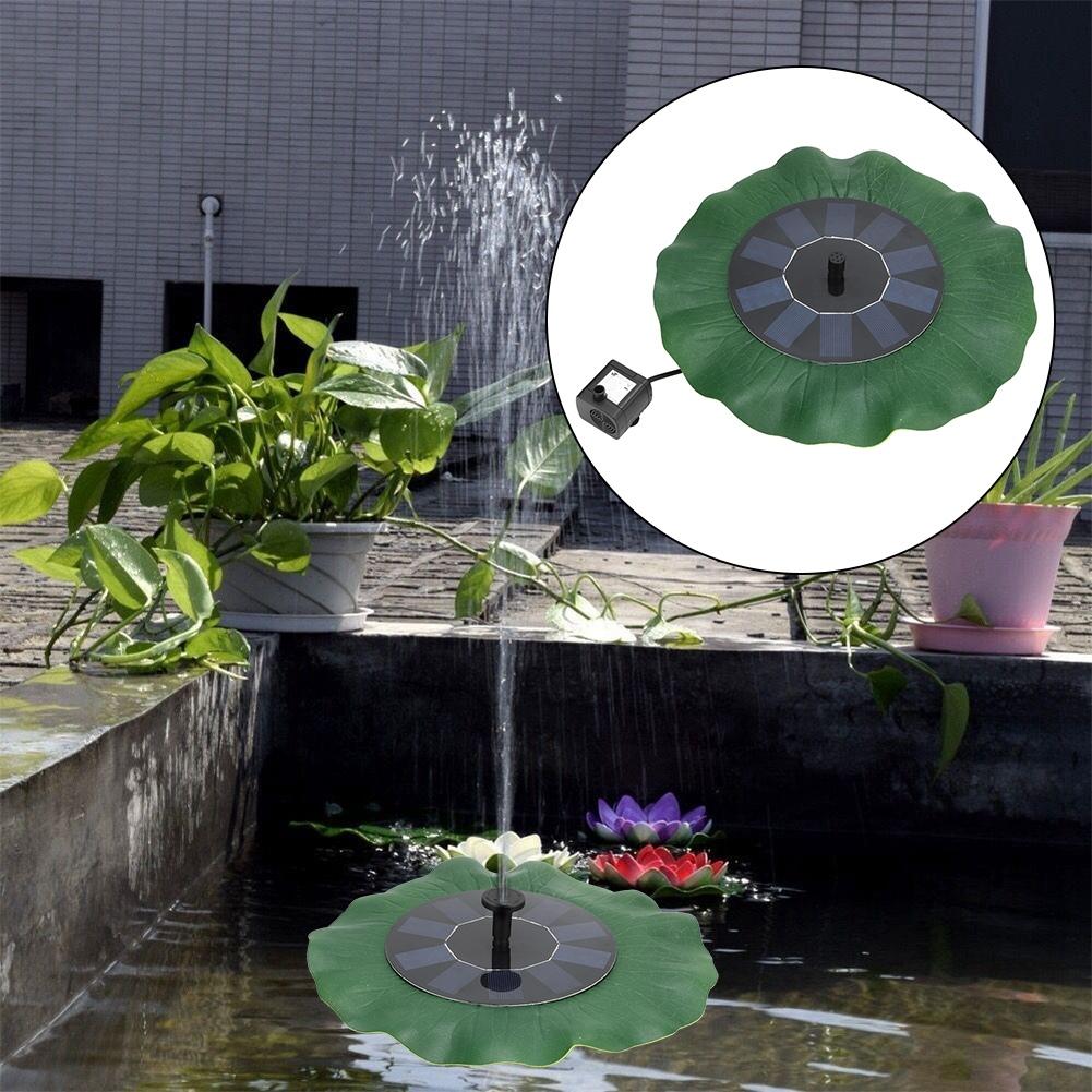 5V 1.6W Solar Water Fountain Pump Floating Landscape Fountain for Outdoor DecorationWith Lithium