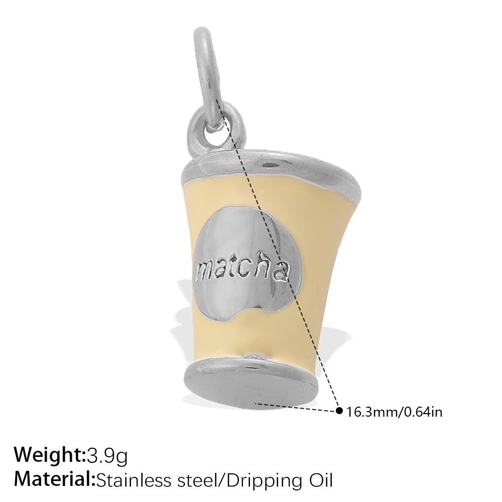 Fashion Three-Dimensional Coffee Cup, Cocktail Cup, Various Styles Diy Pendant Does Not Fade Creative Jewelry Accessories