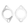 2 STÜCK 2 Loch 2,5 Zoll Auspuffflansch Verbindungsset Edelstahl Universal für Auspuff Downpipe Catback Krümmer