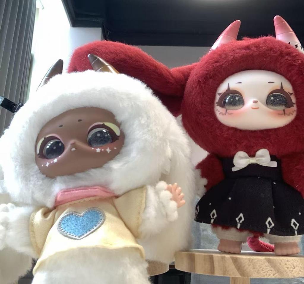 Magical Costume Plush Mascot  Authentic Devil & Angel Motifs  Super Cute Fluffy Design  Approx. 15cm  10 Varieties  Bag Charm  Photography,