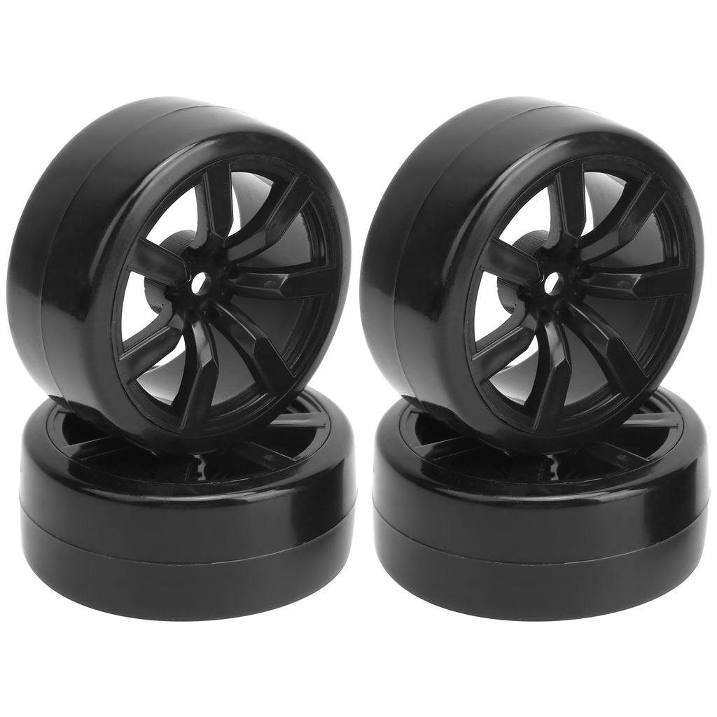 4Pcs 63mm RC Rubber Tires Drift Tyres Replacement Fit for WPL D12 (015BL) RC Car