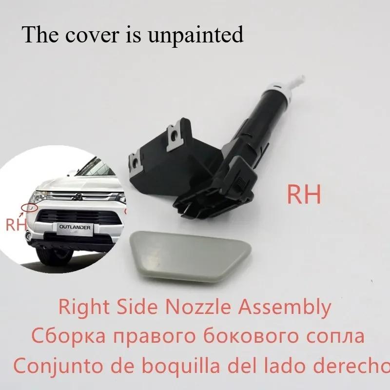 For Mitsubishi Outlander III 2013 2014 2015 Front Bumper Headlamp Headlight Washer Sprayer Nozzle with Cover Cap
