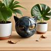 Luxury Black Cat Statue Cute Tiny Cat Figurines Desk Ornament Decorations Accessories Animal Sculpture Home Decor Crafts