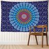 Niebiesko-Fioletowa Mandala Gobelin Wiszący na Ścianę Sztuka Hippie Tapiz Prosta Abstrakcyjna Estetyka Pokój Wystrój Domu
