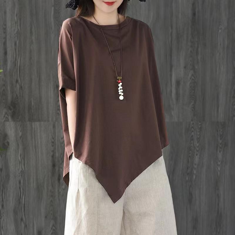 Set T-shirt Casual da Donna e Pantaloni Harlan in Misto Cotone, Vestibilità Larga, Pezzo Unico, Ensemble Estivo alla Moda per Taglie Forti