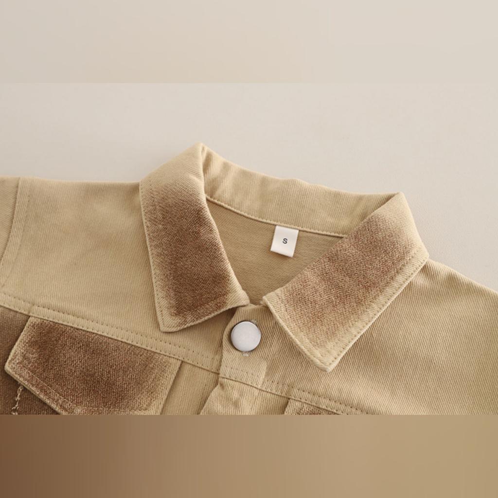 Dětská ležérní souprava s dlouhým rukávem, pohodlné každodenní oblečení