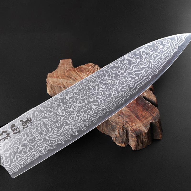 8 Inch Chef Knife 67-layers Damascus Steel 10Cr15CoMoV Blade Abalone Shell Handle Slicing Vegetables Cleaver Meat Kitchen Knives