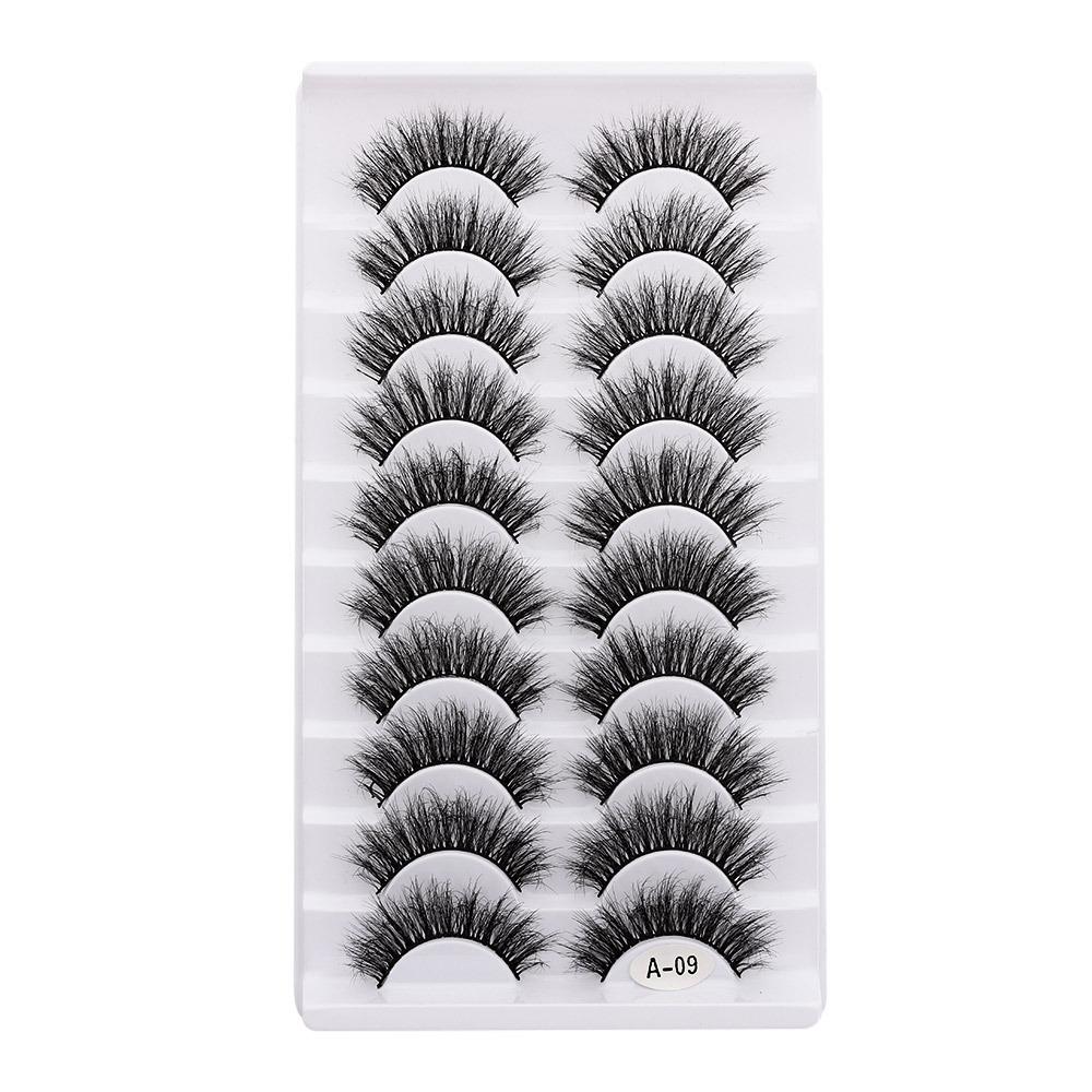 Thick Long False Eyelashes Fluffy Wispies Lashes Beauty Makeup Eyelashes Extension Tools  Woman