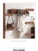 Solid Wood No-Drill Coat Hook & Wall Art for Entryway