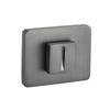 Rectangular Graphite WC Door Plate Rosette For Bathroom