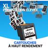 Cartouche d'Encre - 305 XL - Noir et Couleur - Compatible HP DeskJet - Pack de 2