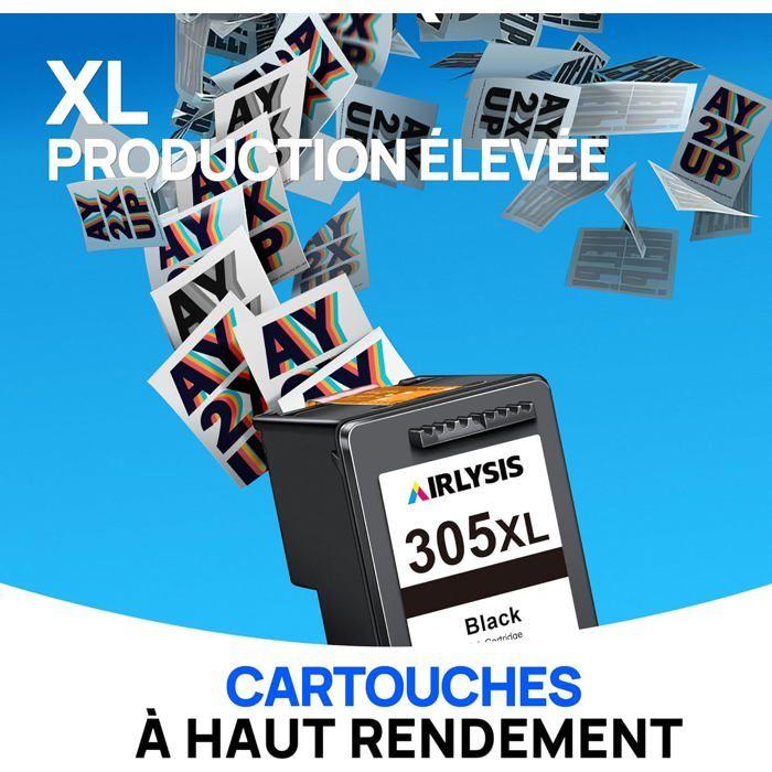 Cartouche d'Encre - 305 XL - Noir et Couleur - Compatible HP DeskJet - Pack de 2
