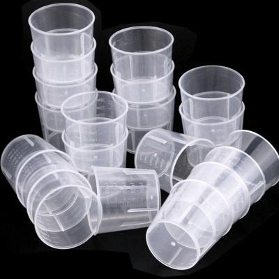 20Pcs 60ML Kitchen Cooking Plastic Measuring Cup Beaker Laboratory Graduated