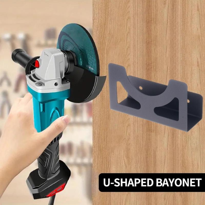 2er-Pack Schwerlast-Winkelschleiferhalterungen zur Wandmontage Platzsparender Werkzeughalter für Garage und Werkstatt