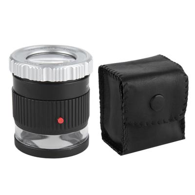 TH‑9006B Lente d'ingrandimento a LED in Metallo Portatile ad Alto Ingrandimento con Scala ad Alta Precisione