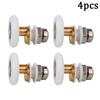 4pcs Shower Room Roller Pulley Bathroom Sliding Glass Door Wheels Nylon Copper Roller Eccentric Wheels Bathroom Accessories