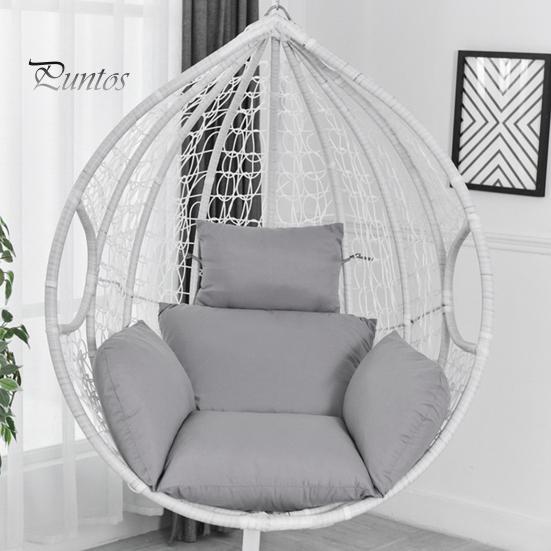 Egg Chair Cushion Swing Chair Cushion with Headrest Washable Hanging Basket Seat Cushion Replacement for Patio Garden Egg Chair