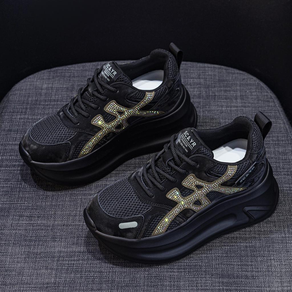 Small thick-soled Forrest Gump shoes autumn new light luxury sports heightening casual dad shoes