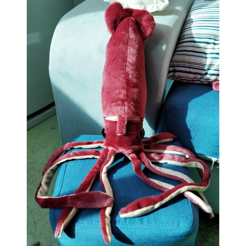 Enormous Marine Squid Plush Toy 25" Simulated Squid Stuffed Animal Doll For Kids