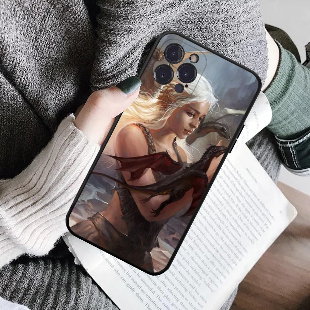 Dragon Mother Thrones Phone Case For IPhone 16 15 8 7 6 6S Plus X SE XR XS 14 11 12 13 Mini Pro Max Mobile Case