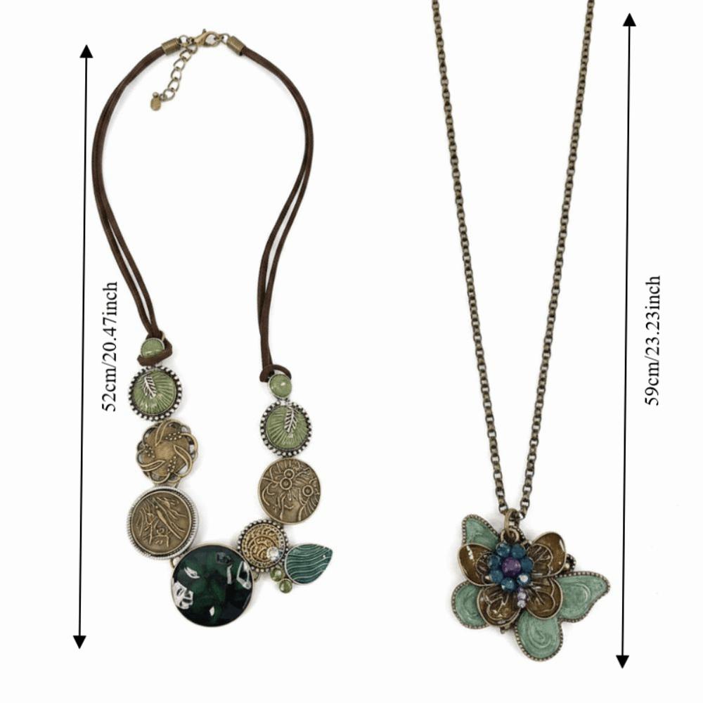 Multi Layer Butterfly Necklace Bohemia Women Neck Chain Ethnic Style Vintage Necklace Women