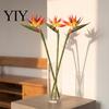 Artificial Flowers for Home Decor Flower Bird of Paradise, Single Large Stem Strelitzia Fake Flower, Flexible Stems DIY Floral Crafts Realistic