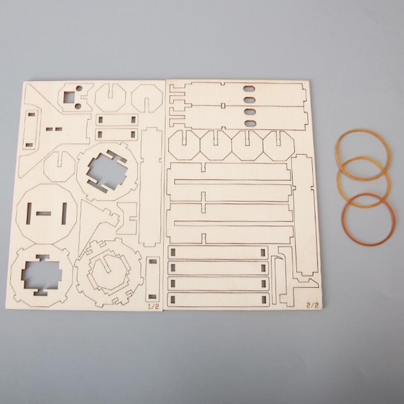 Creative STEM Building Set For Children Wooden Science Project Physics Experiment Model Educational Mortar Craft Set