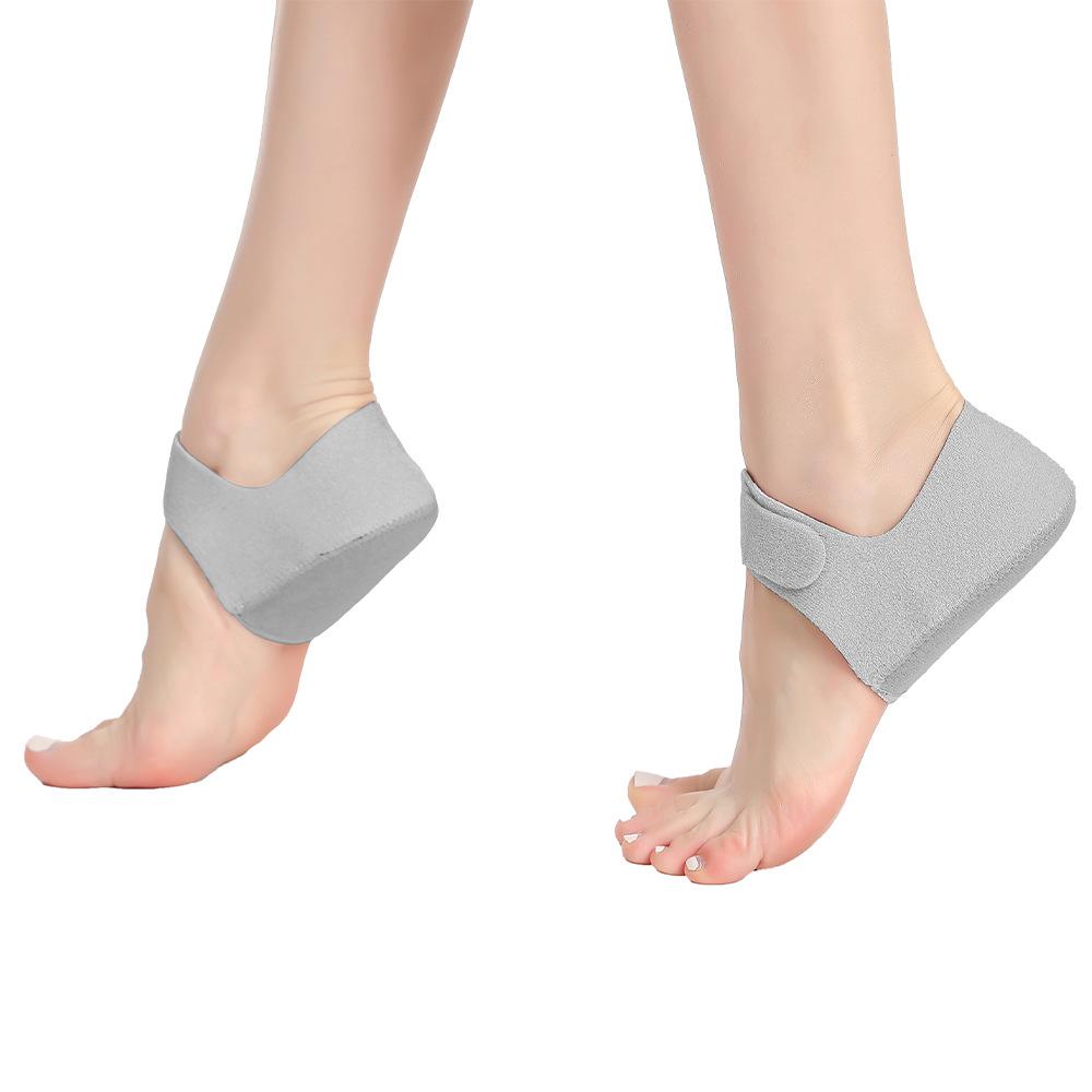 Neues Fersen-Schutzpolster, Verstellbare Klettverschluss-Fersenschale zur Entlastung und Schmerzlinderung, Warme und Anti-Rissbildung Fersen-Socken-Abdeckung